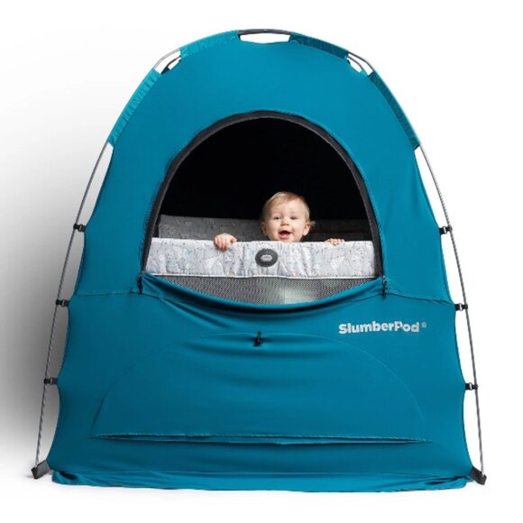 Teal SlumberPod Privacy Blackout Canopy Travel Sleep Space - Picture 3 of 10